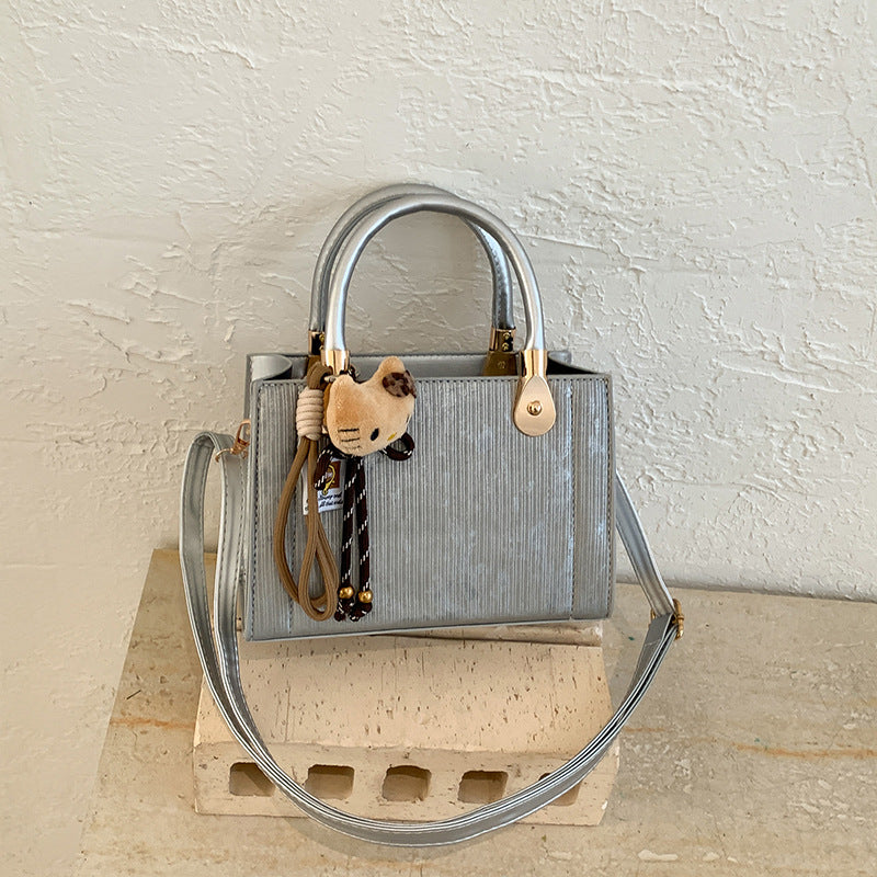 Elegante Texturierte Handtasche Schultertasche