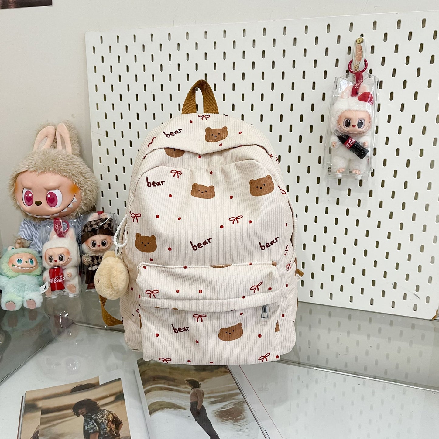 Süßer Bären-Druck-Rucksack
