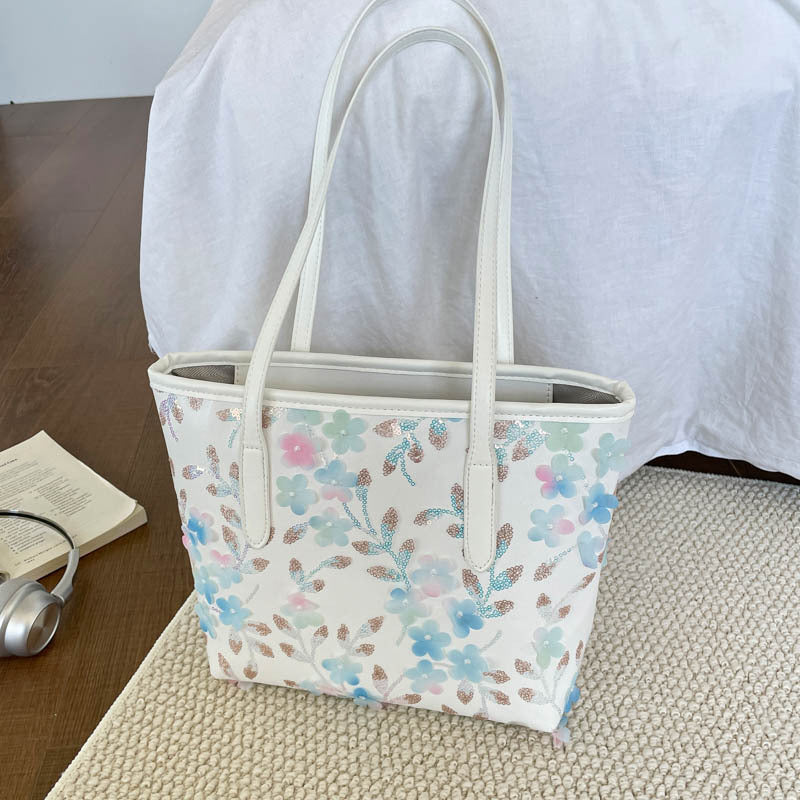 WoFloral Bestickte Tote Bag Brehn