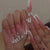 Glamouröse Lange Stiletto Druck-Nagelset Brehn