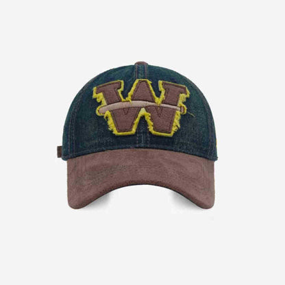 Herren Zerrissen Denim Baseball Cap Brehn