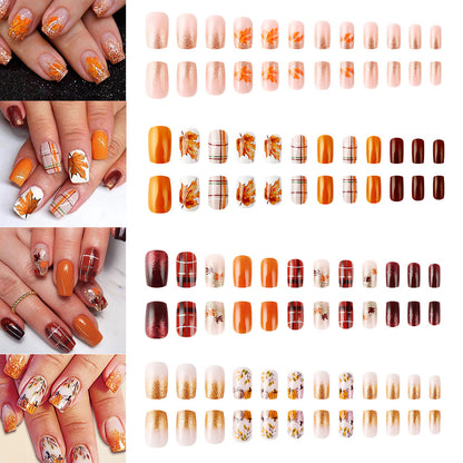 Herbst-inspiriertes Glitzer-Nagelkunst-Set Brehn