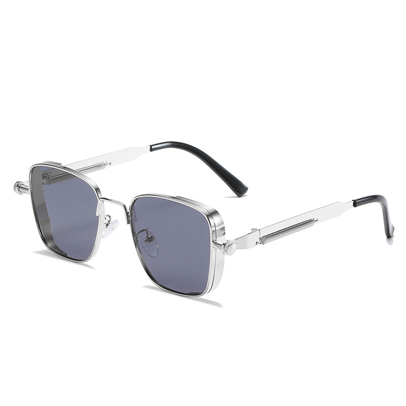 Damen modernistische Sonnenbrille im eleganten Metallrahmen Brehn