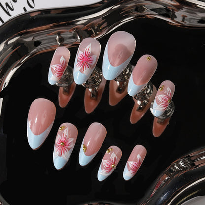 Floral Art Design Press-On Nagelset Brehn