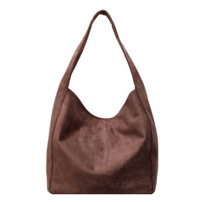 Weiches Wildleder Hobo Tote Bag