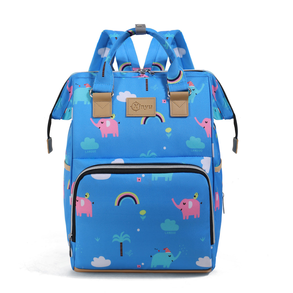 Stylischer Mehrfach-Taschen-Rucksack Brehn