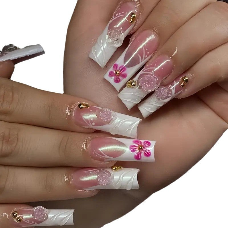 Elegante florale Acryl-Nagelverstärkungen Brehn 1789447194