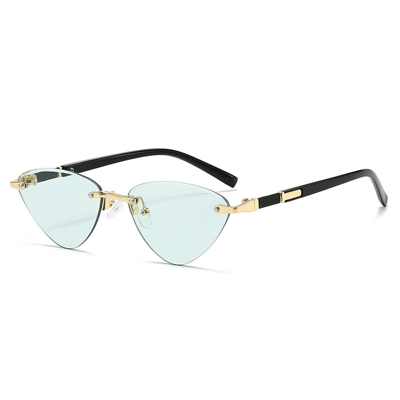 Damen modische Cat-Eye Sonnenbrille mit elegantem Metallrahmen Brehn