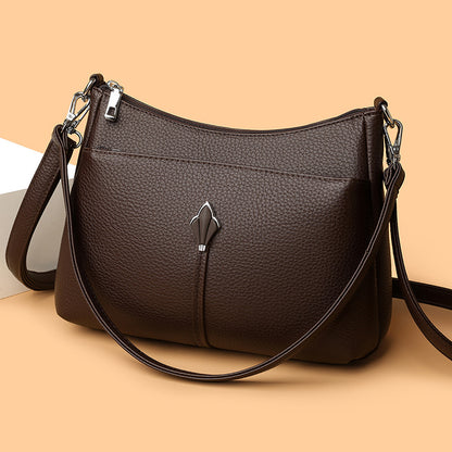 Elegante Leder Schultertasche