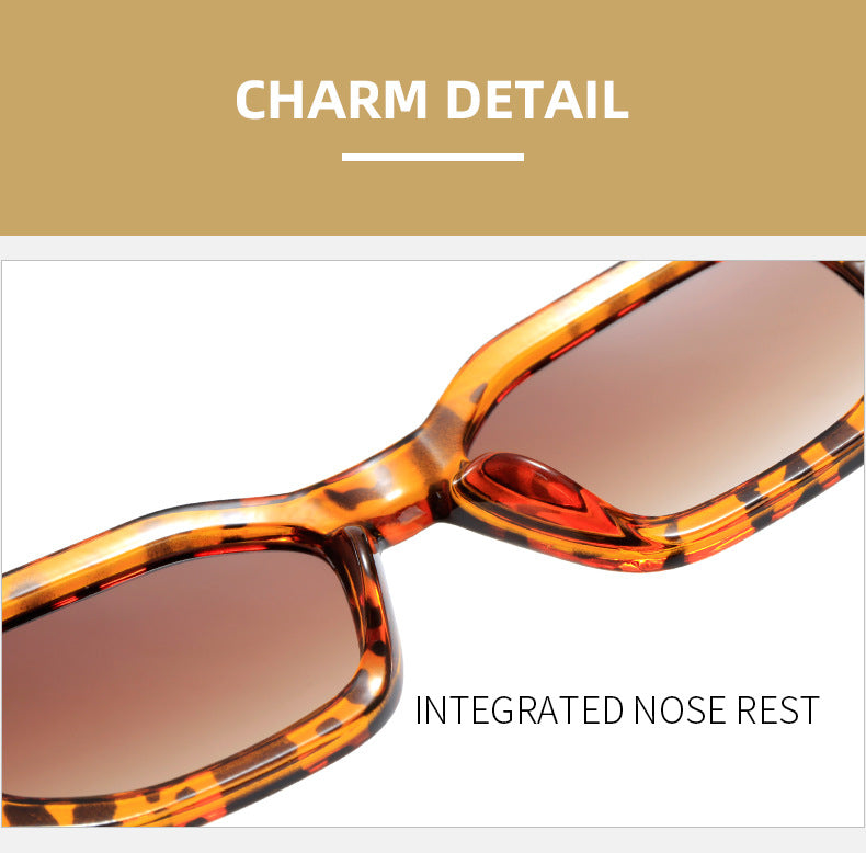 Damen modische quadratische Sonnenbrille mit unverwechselbarem Rahmen Brehn