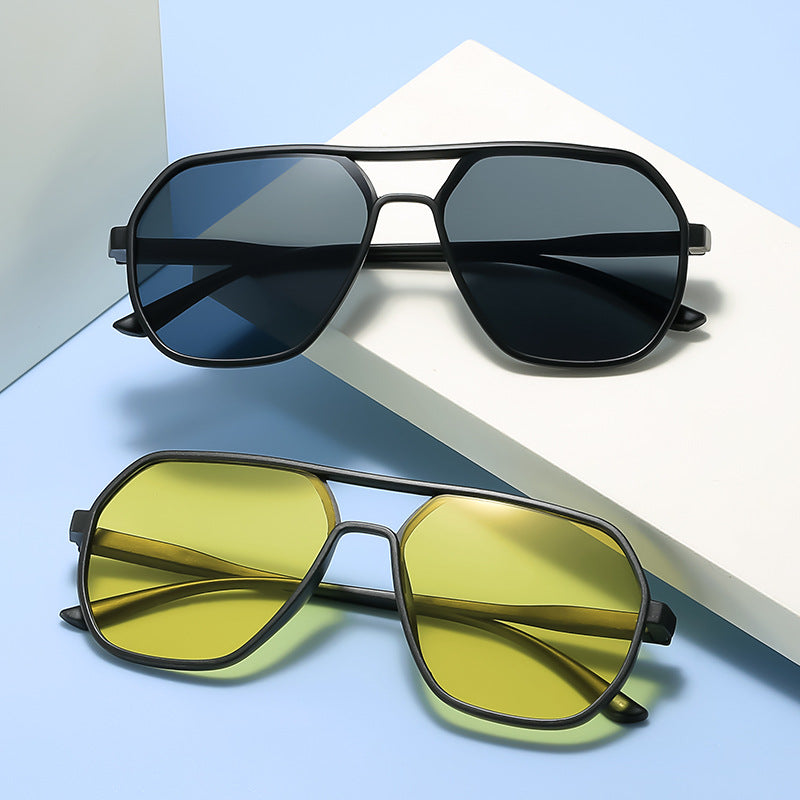 Stylische Quadratische Rahmen Sonnenbrille Brehn