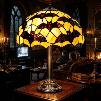 Dekorative Tischlampe im Fledermausdesign Brehn