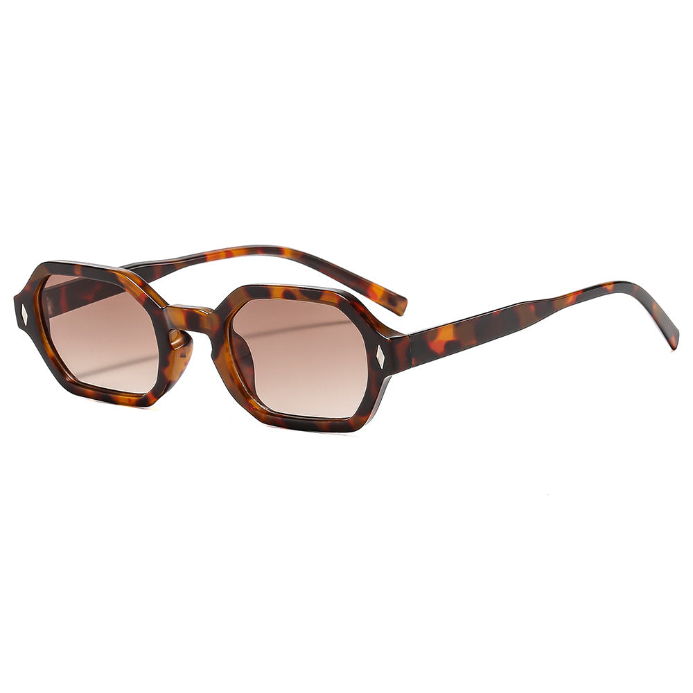 Damen stilvolle Sonnenbrille im modernen achteckigen Design mit UV-Schutz Brehn
