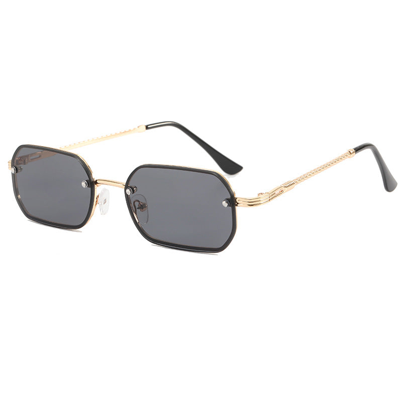 Damen modische Achtkant-Sonnenbrille mit luxuriösen Metallrahmen Brehn