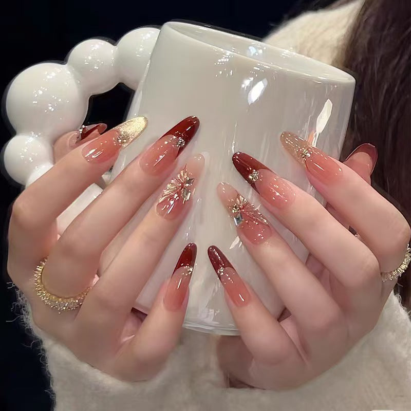 Premium Glitzernde Press-On Nagelerweiterungen Brehn