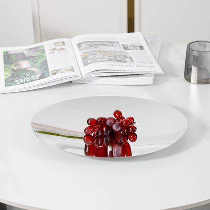 Elegante runde Obstservierplatte