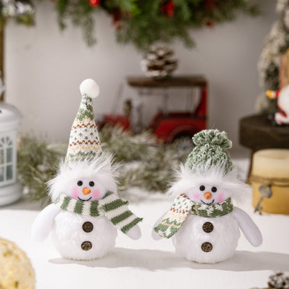Beleuchtete Schneemannfigur Brehn