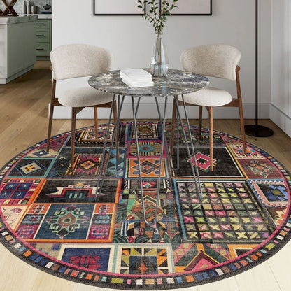Eleganter runder Teppich