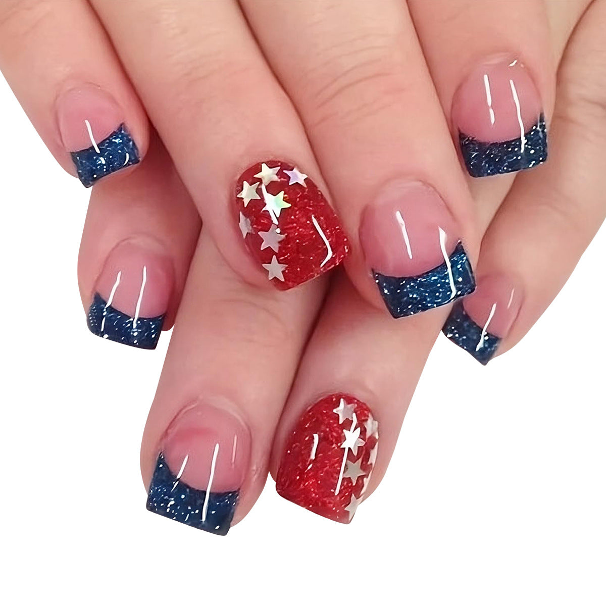 Glitzernde Nagelkunst Brehn