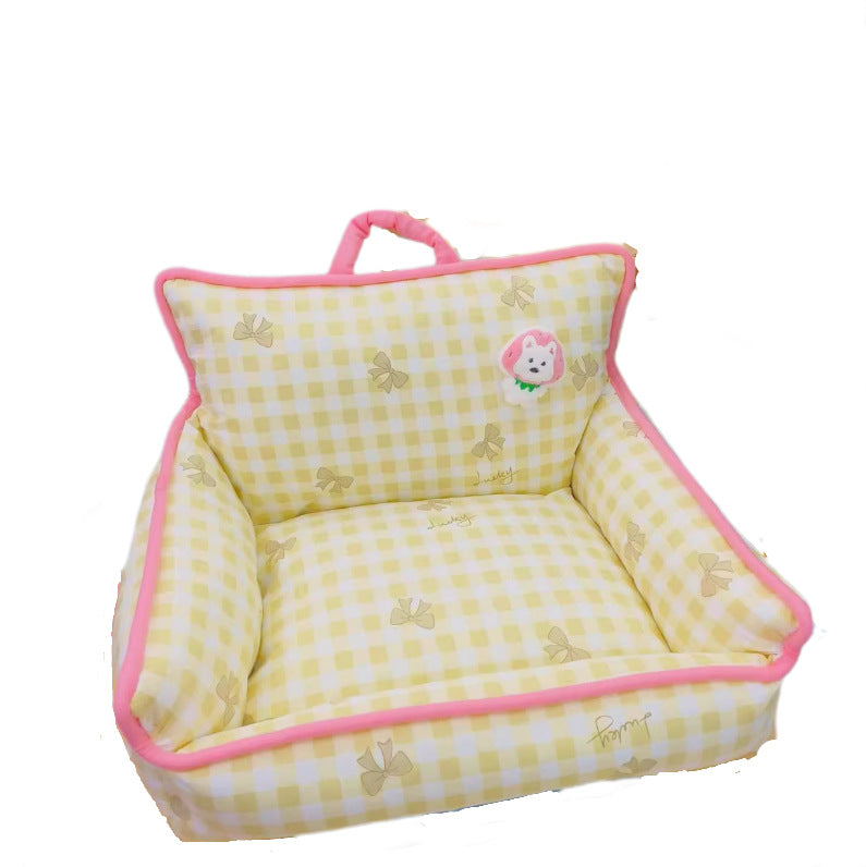 Schachbrett Komfort Lounge Hundebett