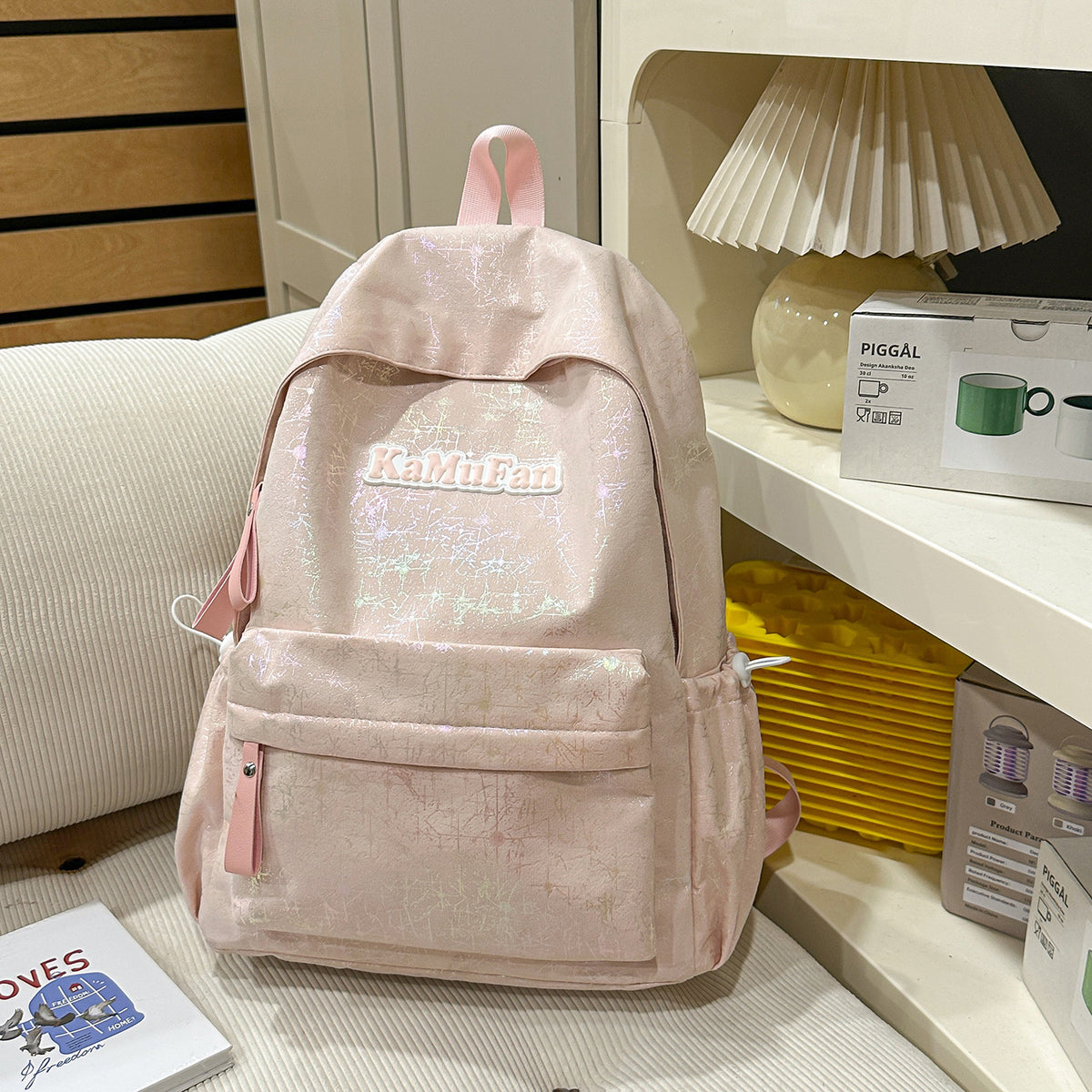 Trendy Freizeit-Rucksack mit Schlüsselanhänger Brehn