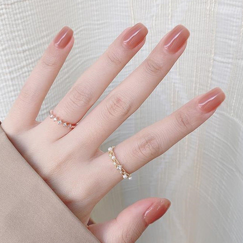 Natürliche Glänzende Nagelspitzen Brehn