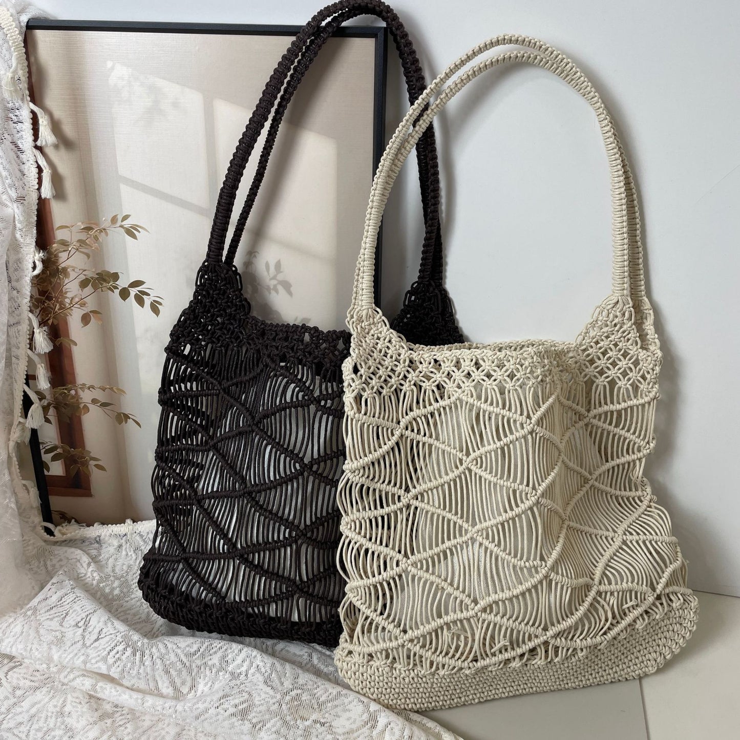 Stylische Makramee-Tasche Brehn