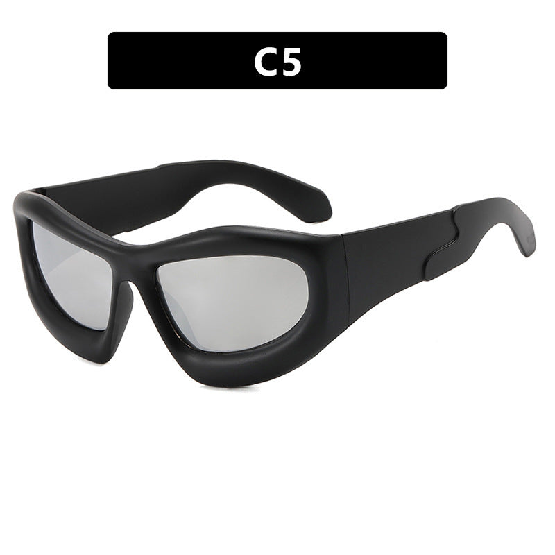 Damen Sportliche Sonnenbrille mit futuristischem Design Brehn   