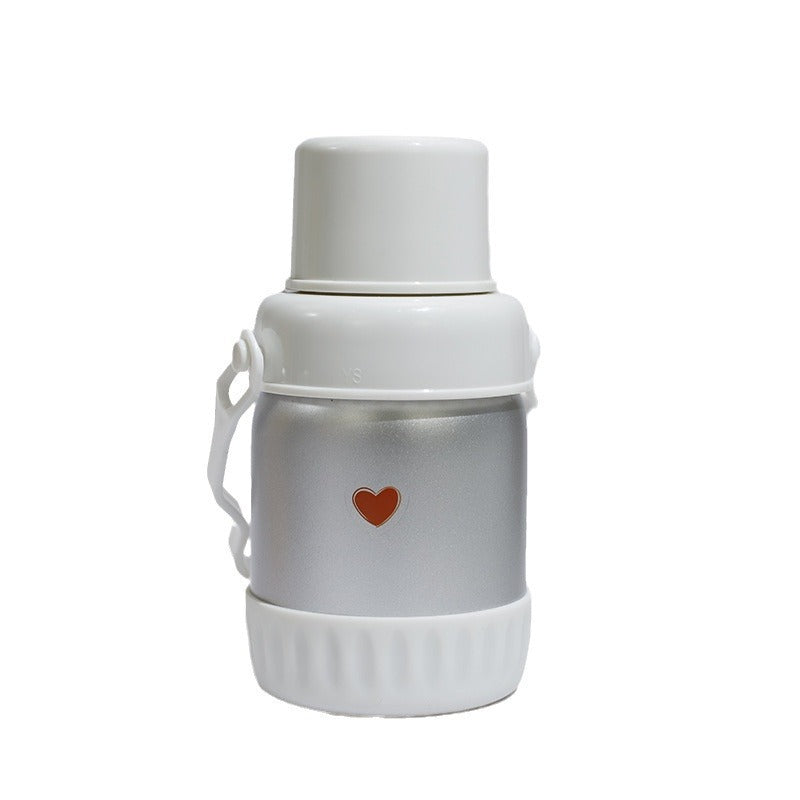 Damen isolierte Thermoskanne mit buntem Muffin-Motiv Brehn