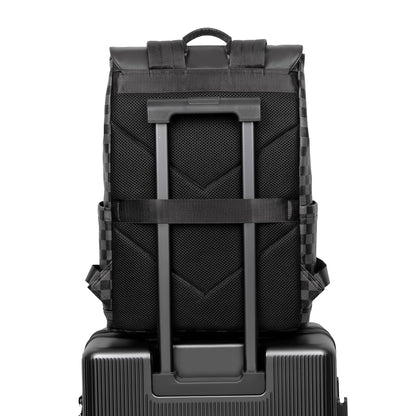 Stylischer Schachbrettmuster-Rucksack Brehn