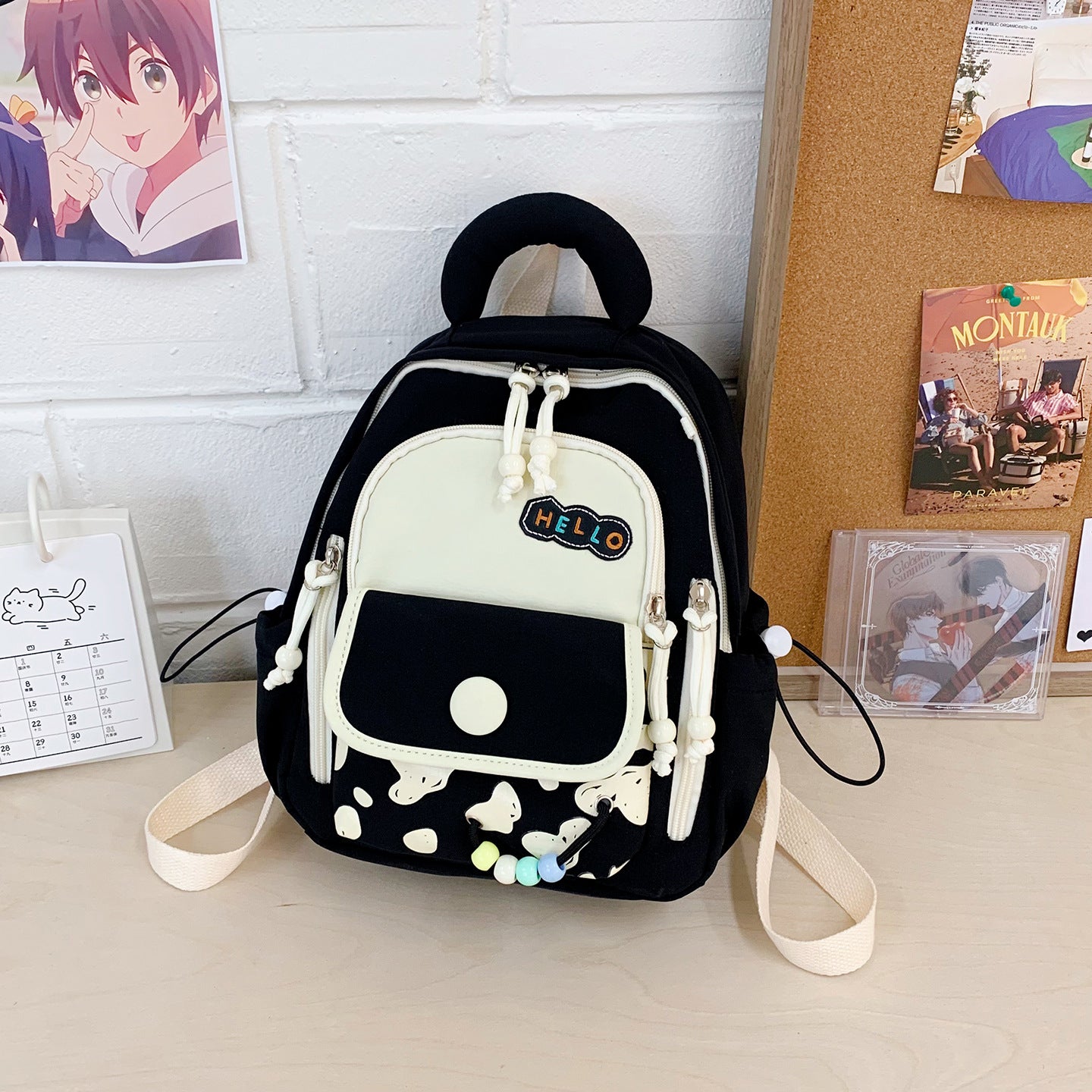 Freizeit-Rucksack mit Bunten Applikationen und Kreativem Design Brehn