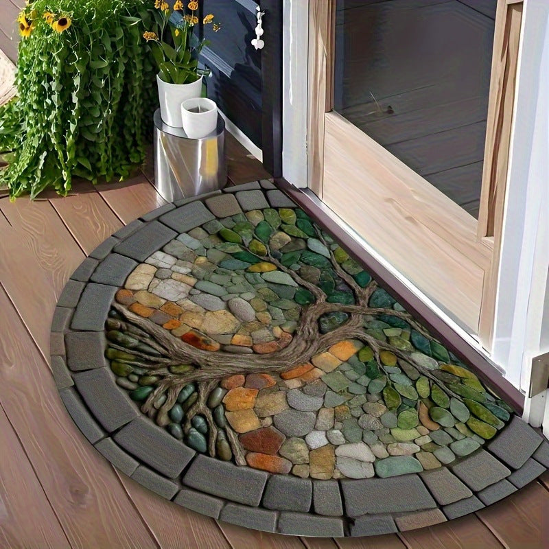 Buntglas Sonnenblume Willkommen Matte Brehn