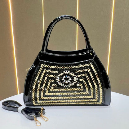 Verzierte gepolsterte Abendhandtasche