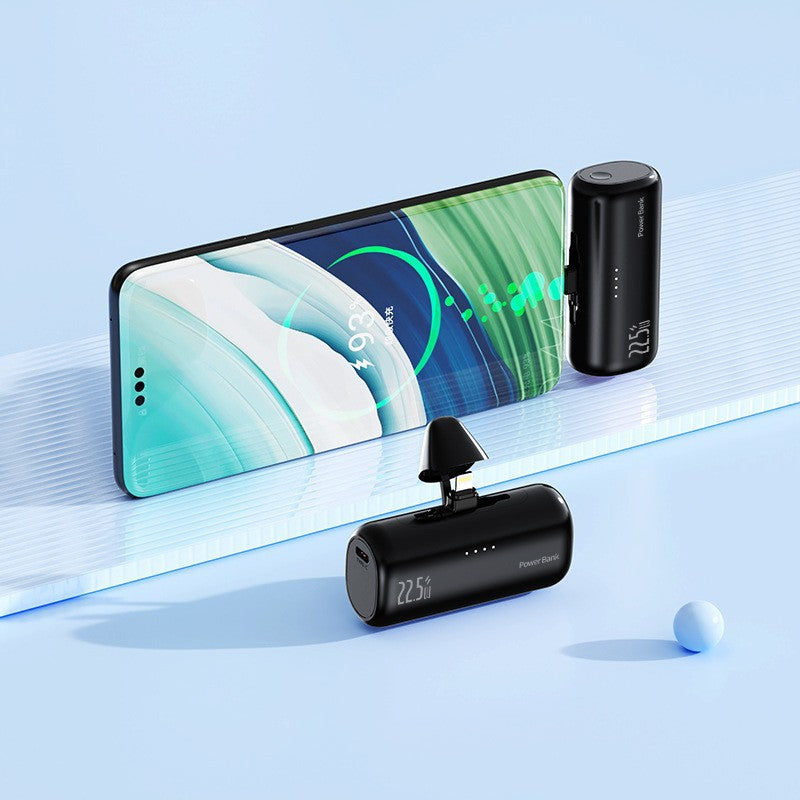 Tragbare Powerbank mit Integriertem Lightning-Anschluss und Schnellladefunktion Brehn