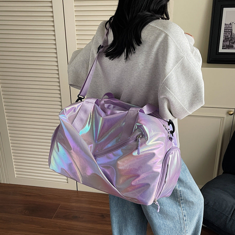 Schimmernde Fitness-Duffel-Tasche