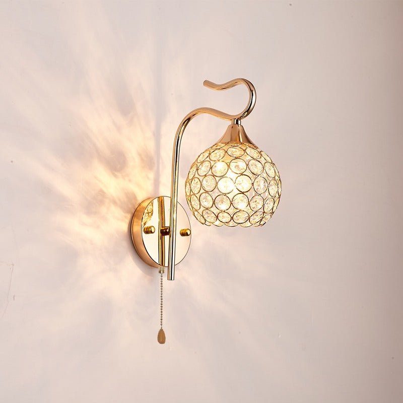 Elegante Kristall Wandlampe