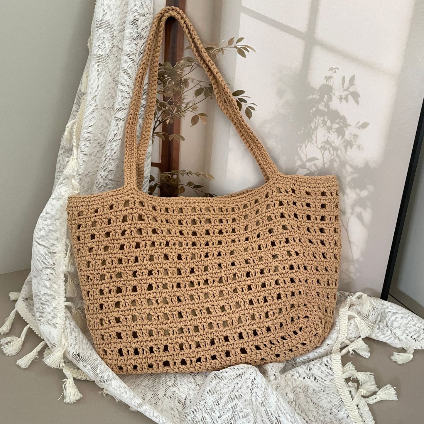 Gehäkelte Strandtasche Brehn