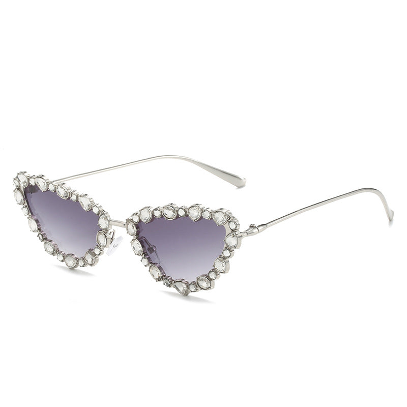Herzförmige mit Strass verzierten Sonnenbrille Brehn
