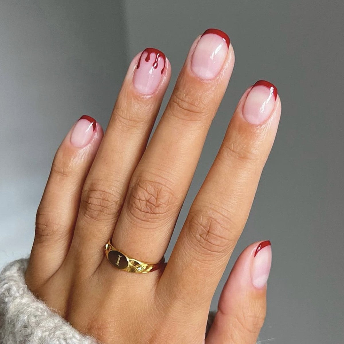 Kunstnagelset mit elegantem Hochglanz-Finish und natürlichem Look Brehn