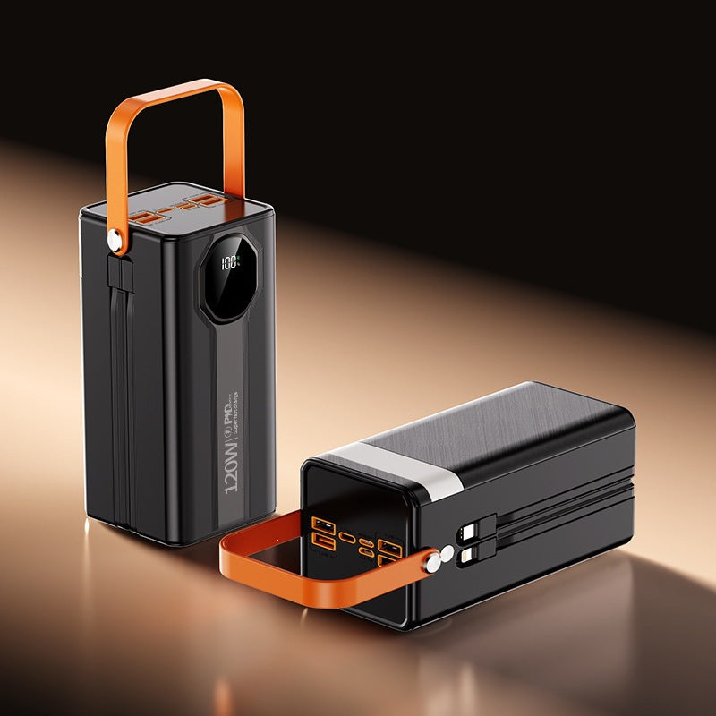 Tragbare Powerstation mit integrierter LED-Anzeige und Tragegriff Brehn
