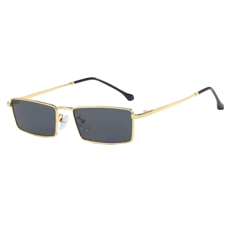 Damen quadratische Sonnenbrille mit metallischem Rahmen und komfortablem Nasenpolster Brehn