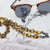 Stilvolle Schildpatt Brille Kette Brehn