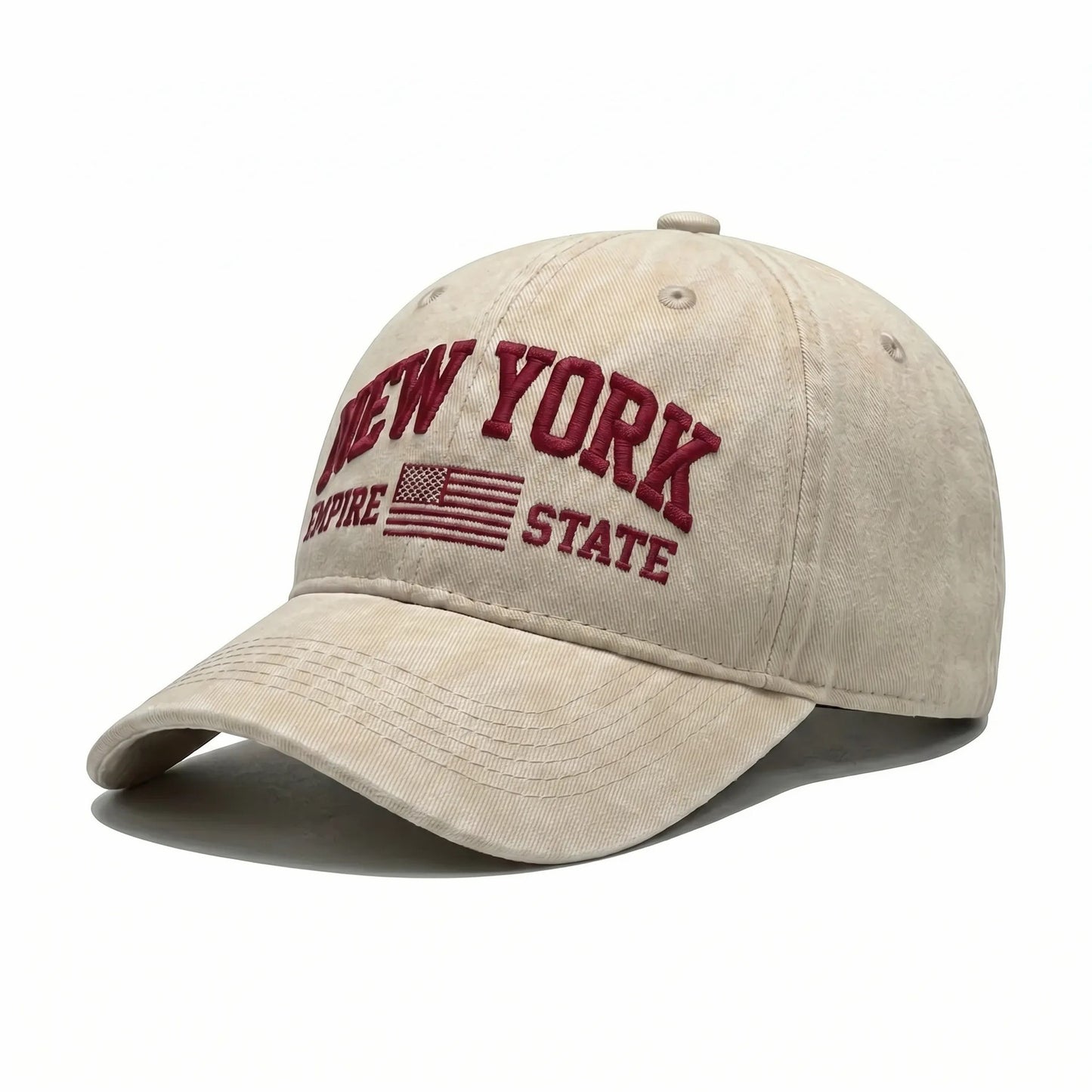 Damen modische Kappe mit gesticktem New York Motiv Brehn