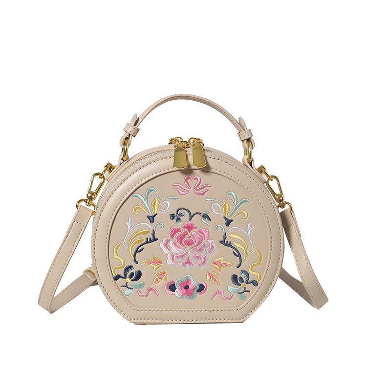 Vintage Florale Bestickte Handtasche Brehn