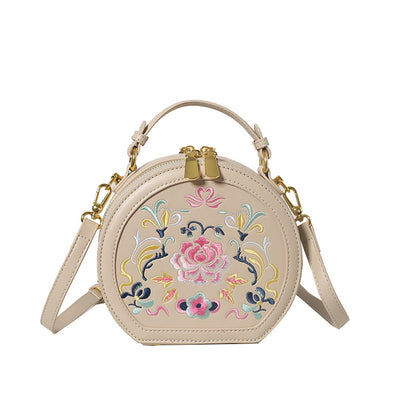 Vintage Florale Bestickte Handtasche Brehn