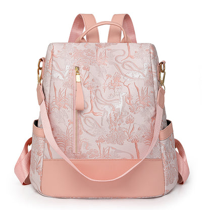 Elegante Floral Prägung Rucksack Brehn
