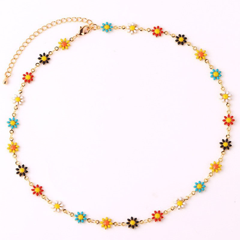 Floral Daisy Chain Halskette Brehn