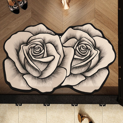Blumenförmige dekorative Badematte