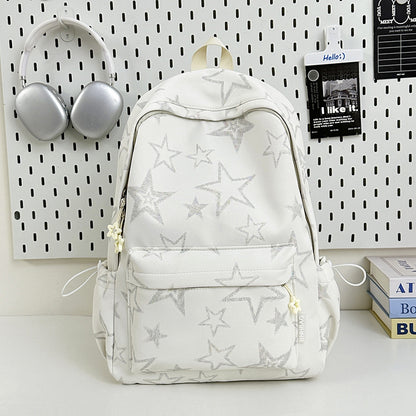 Multifunktionaler Schulrucksack mit Sternmuster