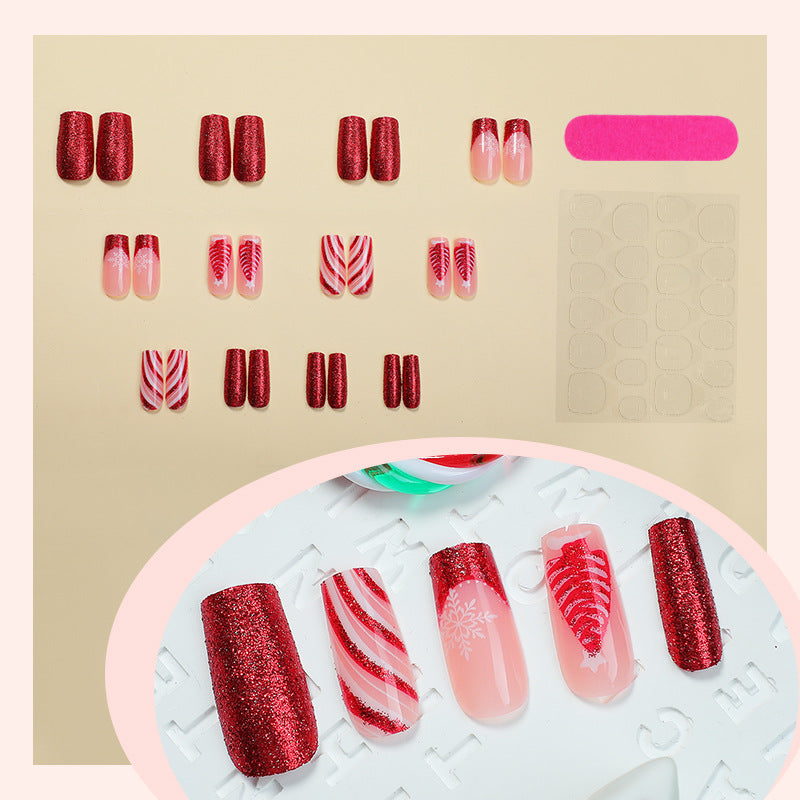 Festliches Glitzerndes Aufkleber-Nagelset Brehn